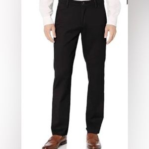 Dockers Men’s 100%Cotton Flat Front Black Casual Pants W 40/30